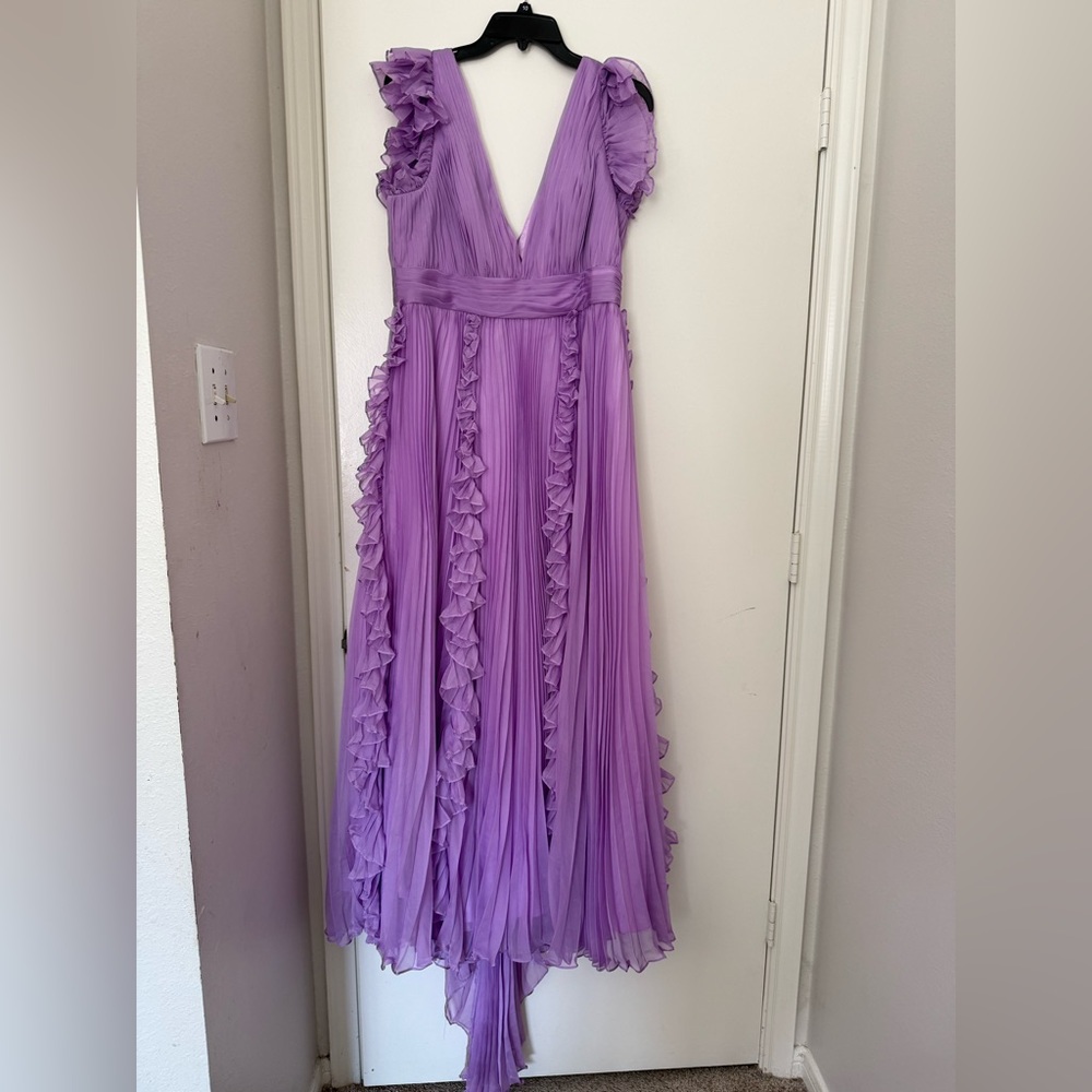 Chic Lavender Ruffle Wedding Dress. Wear it once - Picture 5 of 8